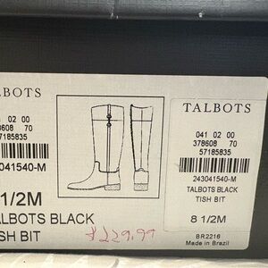 Talbots Black Riding Boots